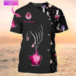 Nail Tech Shirts Custom Nail Salon Uniform Manicurist Gift Nail Pattern Design 3D Tee Shirt