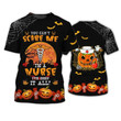 Halloween Nurse T Shirt, You Can't Scare Me Halloween Gift For Nurse