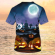3D All Over Print Pumpkin With Grave Halloween Tshirt Mens Halloween Shirt