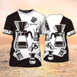 Coffee Tools Set Print Shirt Barista T Shirt Custom Coffe Shirt Black And White