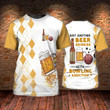 3D All Over Printed Bowling And Beer Tshirt For Men And Women, Funny Bowling Shirt, Bowlling T Shirts