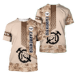 Customized Carpenter Unisex Shirts Brown Camo Pattern Carpenter Team Uniform