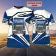Custom Name Truck Driver T Shirt Labour Day Gift For A Trucker Man
