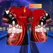 Personalized With Name Red Bowling T Shirts, Custom 3D Bowling Shirts, Gift For Bowling Lover