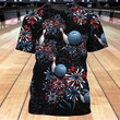 Bowling Independence Day Pattern Shirt For Men Women, International Day Bowling Shirts