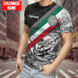 Personalized Mexico Aztec T Shirt Line Quetzalcoatl Pattern Sublimation on Shirts