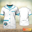 Personalized Name 3D Veterinarian Tshirt Dog Paw Print Veterinarian Uniform Shirts