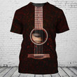 Guitar Color Art 3D Tshirt, Colorfull 3D Guitar Shirt For Men And Women, Guitar Lover Shirts