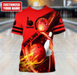 3D Shirt - Custom Red Bowling 3D All Over Print Unisex Shirt Men Women