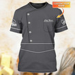 Custom Name 3D T Shirt For Master Chef, Dad Chef Shirt, Present To Master Chef, Shirt For Chef