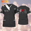 Custom 3D Shirt With Peace Love Massage, Love Massage Shirts