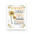 To My Mom I Will Always Be Your Little Boy Canvas, Mother's Day Gift, Gift For Mom, Gift From Son To Mom