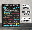 When You Enter This Office, Personalized Office Sign, Therapist Office, Counselor Office, Social Worker Sign Gift For Principal
