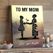 Personalized Old Town Road To My Mom Canvas Wall Art, Mother's Day Custom Gift From Daughter