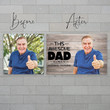 Personalized Dad Canvas GiftThis Awesome Dad Belongs To You Father's Day Birthday Anniversary Gift for Dad