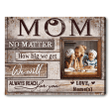 Custom Name Gift For Mom Canvas Wall Art, Mother's Day Gift, Form Sons Daughters, Home Wall Decoration