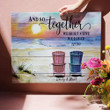 Together - Personalized Custom Canvas Print, Couple Canvas, Gifts For Couple, Anniversary, Wedding, Valentine's, Married Gift