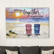 Together - Personalized Custom Canvas Print, Couple Canvas, Gifts For Couple, Anniversary, Wedding, Valentine's, Married Gift