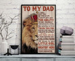 To My Dad Canvas If I Could Give You One Thing In Life, Gift For Dad From Daughter, Birthday Gift For Dad, Father Daughter Wall Art, Father's Day Gift