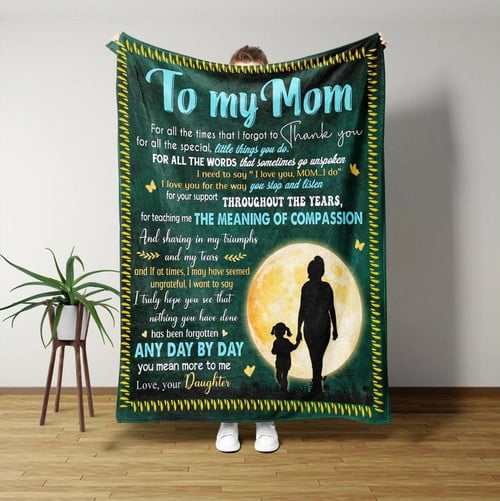 Mother's Day Gift Blanket, To My Mom Blanket, Personalized Name Blanket, Blanket For Mom