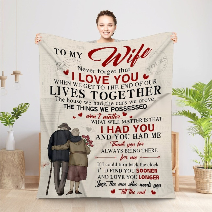 To My Wife Blanket from Husband, Romantic Anniversary Blanket for Wife Throw Blanket, Birthday Gifts for My Wife
