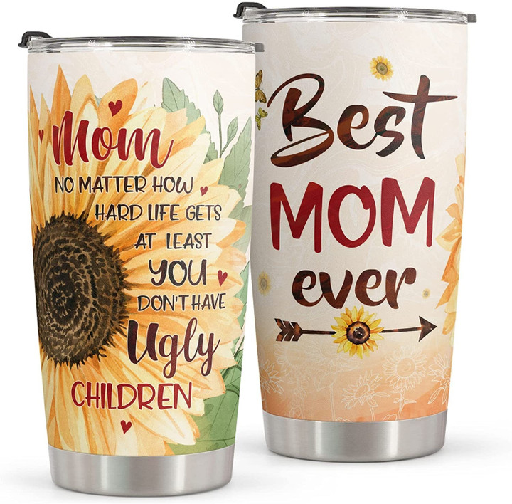 Mom Tumbler, Birthday Gifts for Mom & Mothers Day Gifts From Daughter Son, Mom Gifts From Kids Mother's Day Gifts For Mom