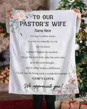 Pastor's Wife Appreciation Month Blanket Personalized Pastor Blanket Religious Gift Pastor Appreciation Christian Blanket