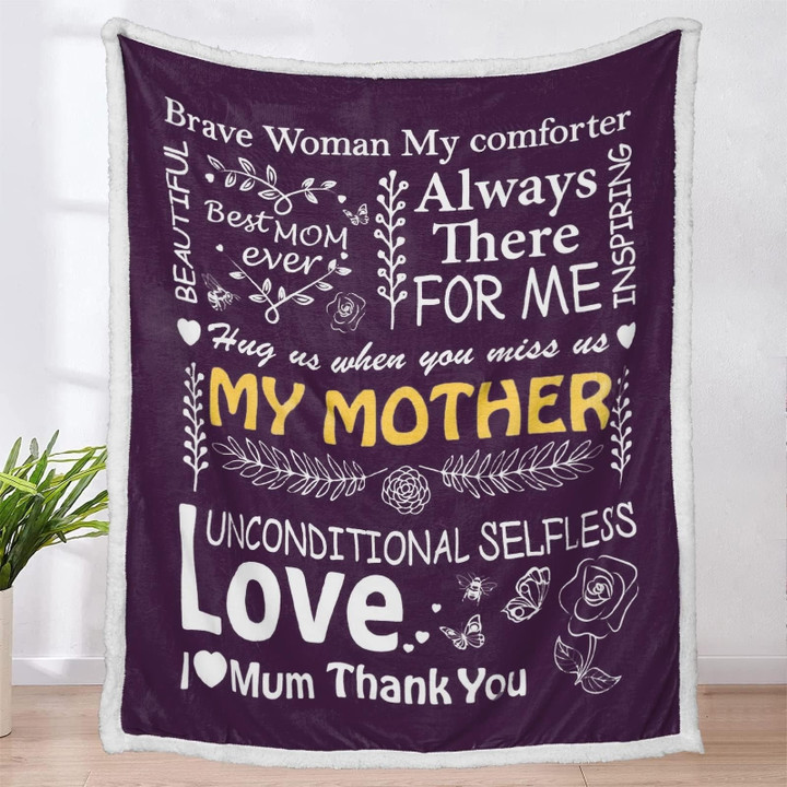 Mothers Day Blanket Gifts for Mom Blanket, I Love You Mom Blanket, Warm Gifts for Mom Gifts from Daughter Son