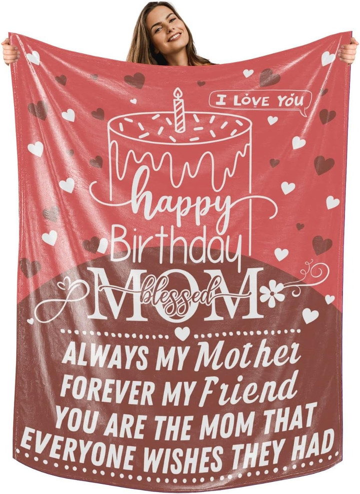 Gifts for Mom On Mother's Day, Mom Birthday Gifts, Birthday Gifts for Mom, Throw Blanket for Mom from Son