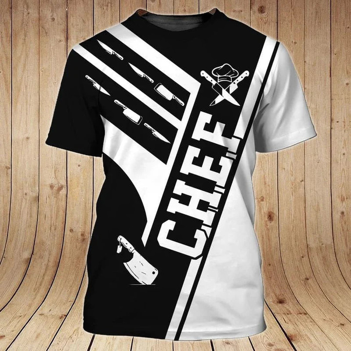 3D Shirt - Chef Uniform 3D Shirt For Men Women, Cooking Lover Gifts