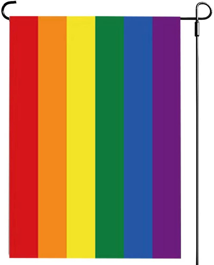 LGBT Garden Flag, Pride Flag, Gay Pride Rainbow Garden Flags -LGBT Yard Small Flag Double Sided for LGBTQ Lesbian Gay Transgender,  Garden Flag Small Yard Fag