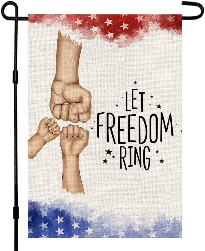 Independence Garden Flag,  Let Freedom Ring Garden Flag Double Sided, 4th of July Memorial Day Independence Day Yard Outdoor Decoration