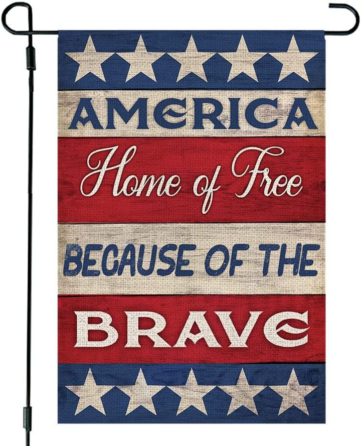 Independence Garden Flag, 4th of July Patrioctic Free Garden Flag Double Sided Memorial Day Blue Star Red Independence Day Outside Yard Party Decoration