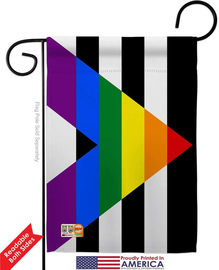 LGBT Garden Flag, Pride Flag, Straight Allies for Equality Garden Flag - Support Pride Rainbow Love LGBT Gay Bisexual Pansexual Transgender