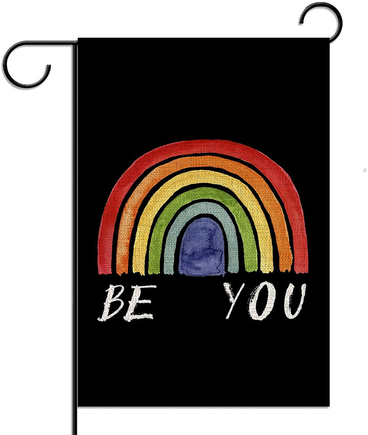 LGBT Garden Flag, Pride Flag, Be You Rainbow Garden Flag Gay Pride Flag LGBT Pride Flag Pride Day Pride Month Pride Prom Rainbow Party Decoration and Supplies