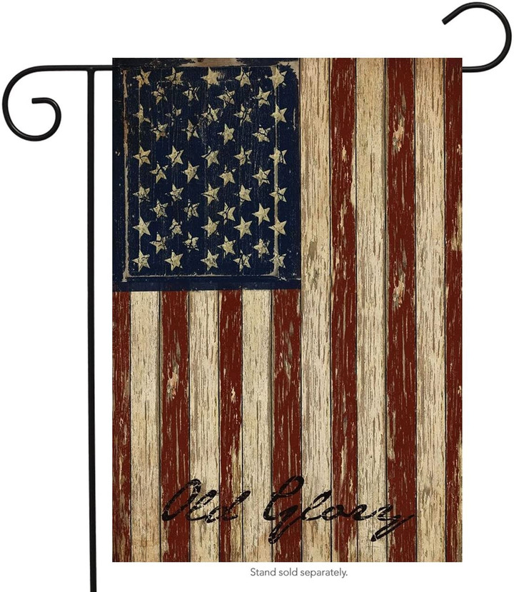 Independence Garden Flag, Old Glory Patriotic Garden Flag Vintage American Flag, Garden Flag, Design Independence Day Outdoor Decorations, Vertical Fourth