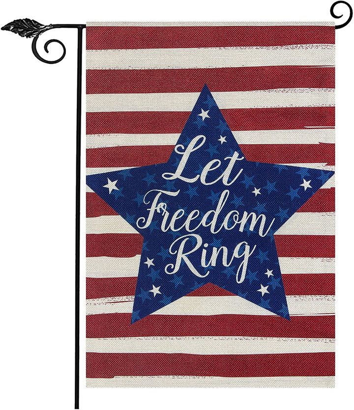 Independence Garden Flag, Memorial Day Garden Flag, American Patriotic Independence Day Yard Welcome Outdoor Decoration Double Sided , 4th of July Garden Flag