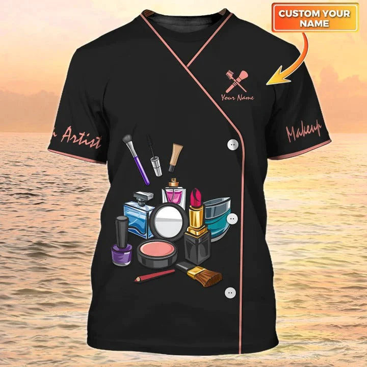 Personalized Makeup Tools Tshirt For Men Women, Make Up Shirt For Her, Gift For Make Up Technician