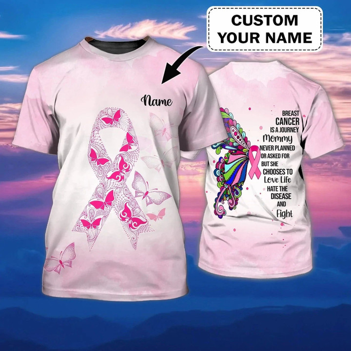 Custom Breast Cancer Shirt, Breast Cancer Awareness Gift, Breast Cancer Patient Gift