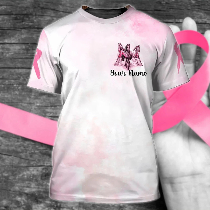 Custom 3D Breast Cancer Shirt Men Women, In October We Wear Pink Shirts