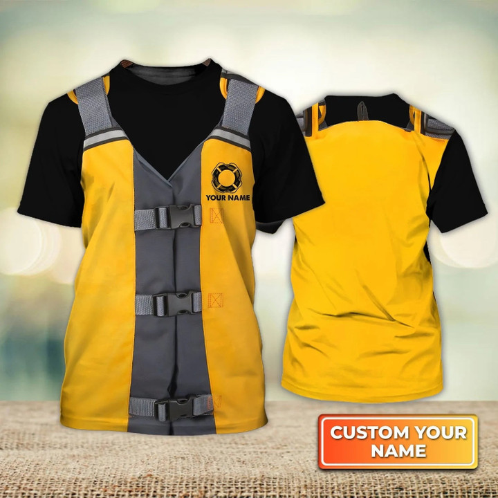 Customized Beach Lifeguard Tshirt Ocean Lifeguard Gift Pool Lifeguard Unifom Yellow Life Tshirt