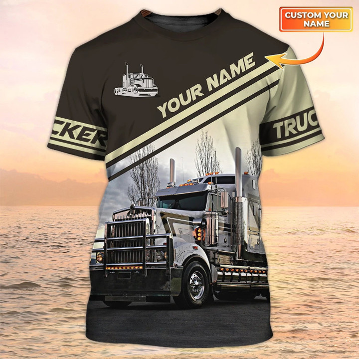 Personalized 3D Big Truck T Shirts Men Women Truck Driver Uniform