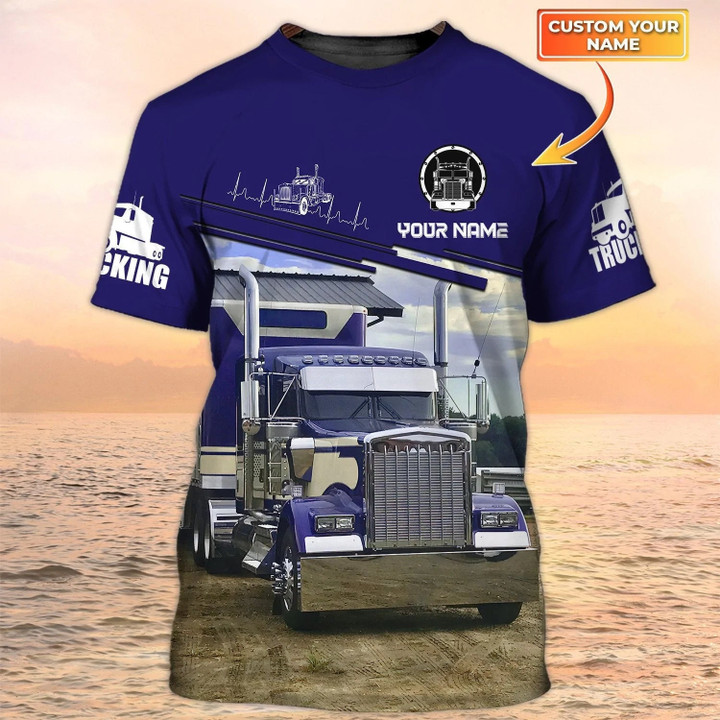 I'm Don't Stop Trucker Tshirt Big Truck Blue T Shirts Truck Driver Custom Tshirt Gift For Trucker Man