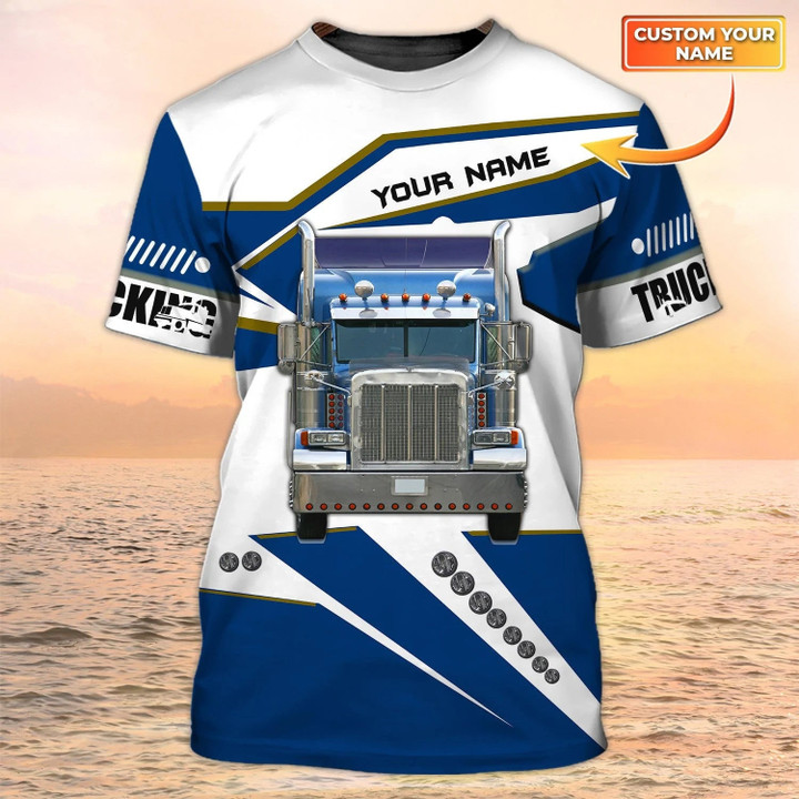 Semi Truck T Shirts Big Truck 3D All Over Print T Shirts Truck Driver Custom Shirt