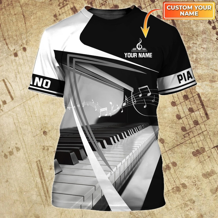 Personalized 3D All Over Printed Piano Shirts, Piano T Shirt For Men And Women, Pianist Shirts