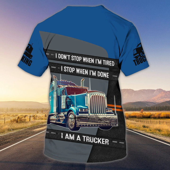 Custom Trucking Shirt I Am A Trucker Proud Trucker Shirt Labour Day Gifts