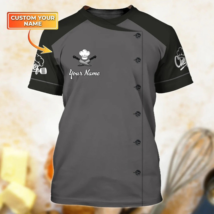 Custom Name Master Chef T Shirt, 3D All Over Printed Cook Shirt, Gift For Master Chef, Cooking Lover Gifts