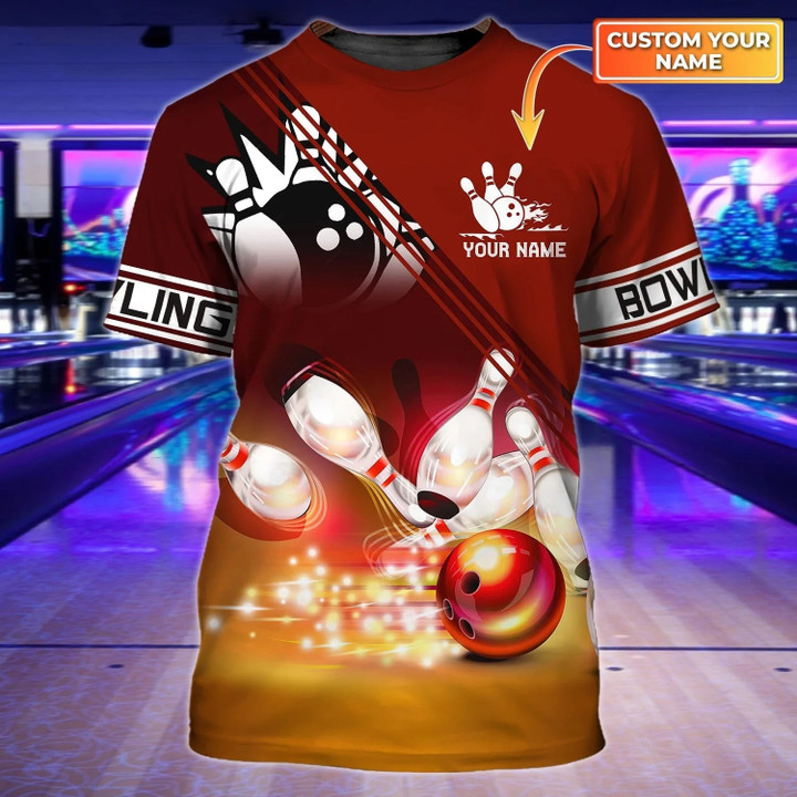Customized Love Bowling Tshirt, Colorful Bowling Shirts For Men And Women, Bowling Tshirt