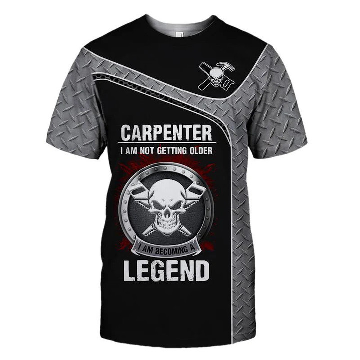 Personalized Premium Carpenter Unisex Shirts I Am Not Getting Older Becoming Legend