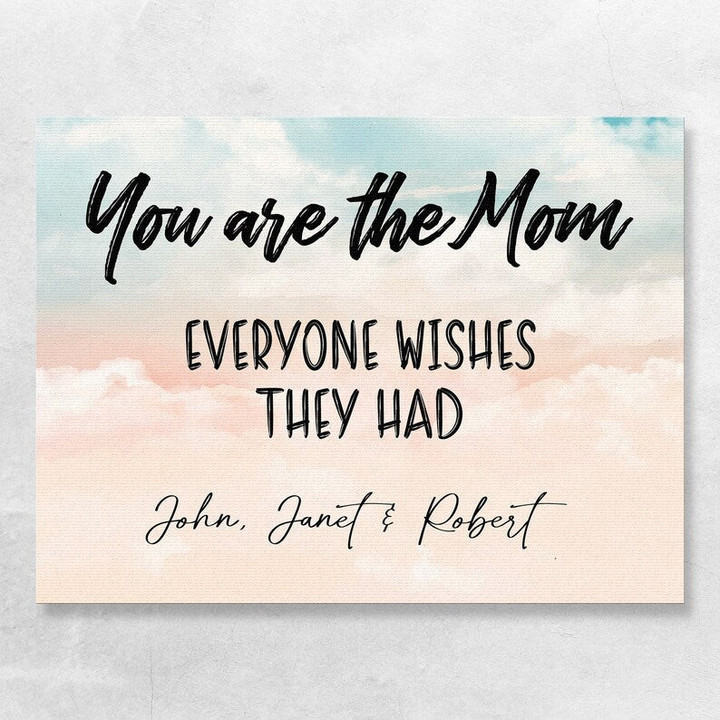 Personalized Sayings Canvas Print, Mother's Day Gift From Kids Daughters Sons, Home Wall Decoration
